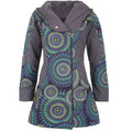 Ladies Long Mandela Art Coat