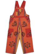 Boho Kids Dunagarees - Maroon Red