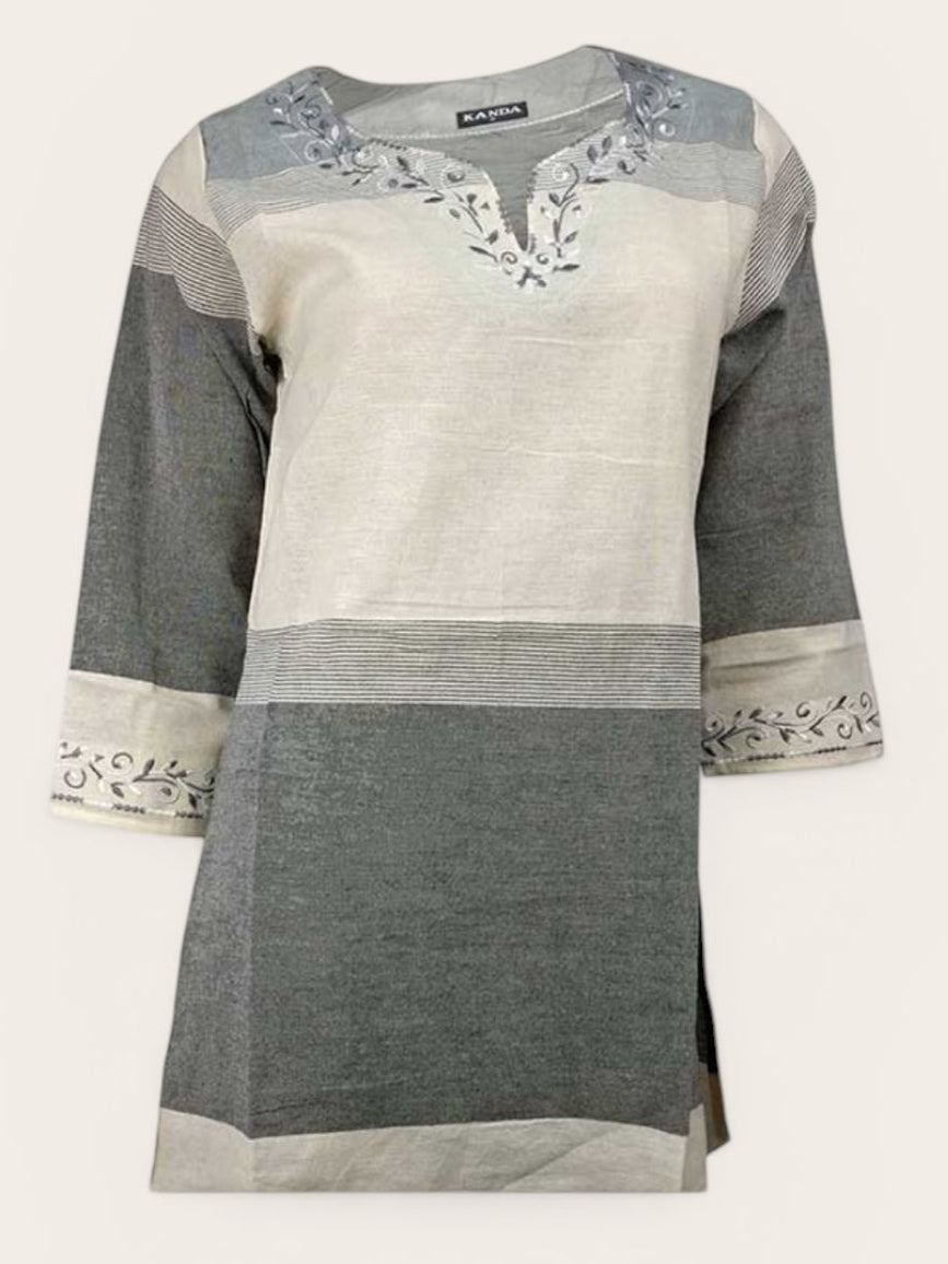 Mid Sleeve Long drop Ladies Shirt (Kurta)