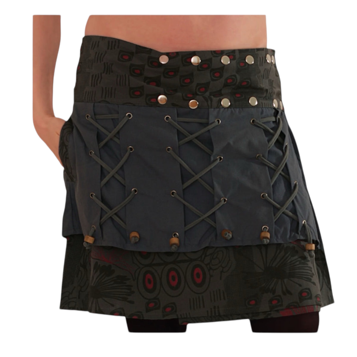 Reversible Skirt with Removable Pocket
